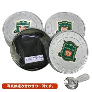 【クリックで詳細表示】紅茶 茶葉セット 缶入50g×3種(ロイヤルミルクティー，アールグレイティー，ウバティー)【送料無料】