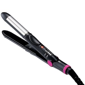 【クリックで詳細表示】TWINBIRD 【手のひらサイズ】 ストレート＆カール ミニヘアアイロン ブラック HI-2732B