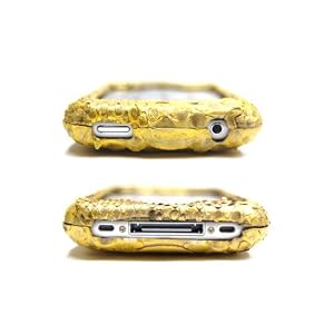 マユミハセガワ　ゴールドパイソンレザー　iphoneケース（ボディタイプ・本革）日本製