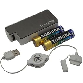 Rix Specchio ���d�r�ƃp�\�R��USB 2�^�C�v�[�d�� au�p �i�z���C�g�j RX-JUK582A