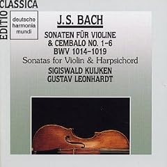 John Sebastian Bach: 6 Sonatas For Violin And Harpischord