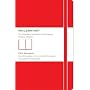 Moleskine Classic Red Notebook, Plain Pocket