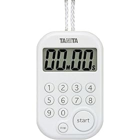 TANITA �f�W�^���^�C�}�[100���v �z���C�g TD-379-WH