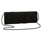 La Regale Slim Wave Bead Clutch