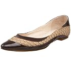 All Black Women's Pattie Fish Fish Skin And Patent Flat
