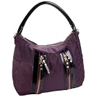 MAXX NEW YORK Spencer Zipper Hobo,Eggplant,one size