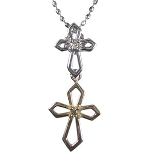 【クリックで詳細表示】ダイヤペンダント 0.02CT K10WGカクアズキ40cm NH206319