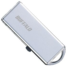 BUFFALO �X���C�h�A�b�v&TurboUSB�@�\���� USB������ 4GB �V���o�[ RUF2-J4GS-SV