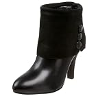 Love Moschino Women's Double Leather Ankle Boot