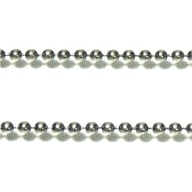 【クリックで詳細表示】新宿銀の蔵 シルバーいぶしボールチェーン ボール直径2.0mm(45～60cm)