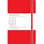 Moleskine Classic Red Notebook, Ruled Pocket