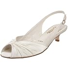 Bridal by Butter Flamingo-B Ruched Kitten-Heel Pump