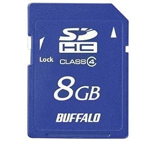 BUFFALO Class4 SDHC�J�[�h 8GB RSDC-S8GC4