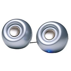 SANWA SUPPLY �}���`���f�B�A�X�s�[�J�[(�V���o�[) MM-SPS1SV