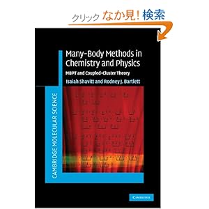 【クリックでお店のこの商品のページへ】Many-Body Methods in Chemistry and Physics: MBPT and Coupled-Cluster Theory (Cambridge Molecular Science)