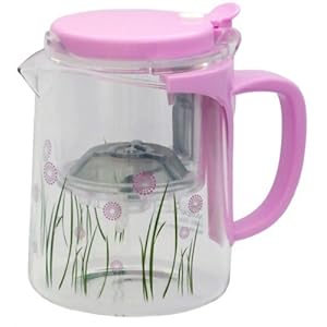 【クリックで詳細表示】【お茶が渋くならない】 マルチティーポット G680i ピンク 1～2人用 AA-0013