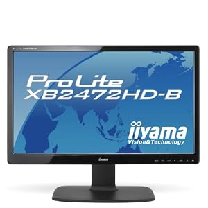 iiyama 24インチワイド液晶ディスプレイ VAパネル LEDバックライト 昇降・ピボット機能搭載 HDMIケーブル同梱モデル マーベルブラック PLXB2472HD-B1