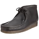 Wallabee Boot: Black Smooth Leather Wallabee Boot: Black Smooth Leather