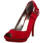 GUESS Women's Bukala Peep Toe Platform Pump