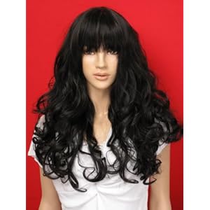 【クリックで詳細表示】耐熱ウィッグ プリンセスカール アジアンブラック