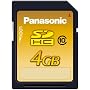 Panasonic SDHC�������[�J�[�h 4GB RP-SDW04GJ1K