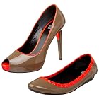 DAVIS by Ruthie Davis Women's Maki/Soy Pump And Ballet Flat Combo
