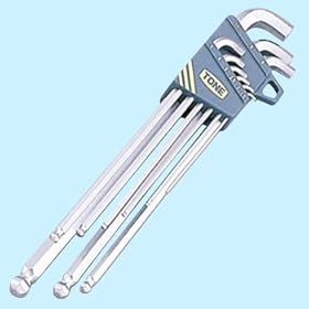 【クリックで詳細表示】首下ショートロングボールポイントL形レンチセット(9本組) BL900S