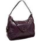 SONDRA ROBERTS NEW YORK Textured Leather Turnlock Hobo