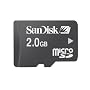 SanDisk 2GB microSD�J�[�h SD�A�_�v�^�t �o���N�i
