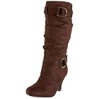 Wild Diva Reva-20 Slouchy Buckle Boot