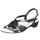 Ros Hommerson Women's Beau Crocodile Strappy Wedge Sandal