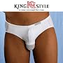 King Style�ԃ|�P�b�g�t �s���p���c �u���[�t(�����)(�z���C�g L�T�C�Y) PLA-355-W-L