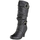 Wild Diva Reva-20 Slouchy Buckle Boot