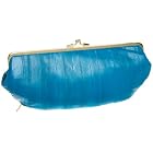 Latico Eel Skin Framed Clutch