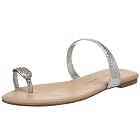 Martinez Valero Iman Jeweled Toe Ring Flat Sandal