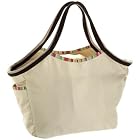Prezzo Microfiber Striped Shoulder Bag