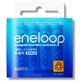SANYO eneloop �j�b�P�����f�d�r �P4�`