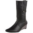 ALL BLACK Pull Wedge Bootie
