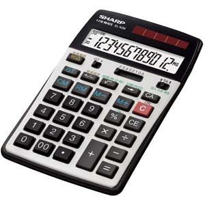 【クリックで詳細表示】シャープ 経理仕様電卓(ナイスサイズ・ラバーフィットタイプ) EL-N36-X