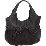 [カシュカシュ] cachecache 合皮×サテン手提