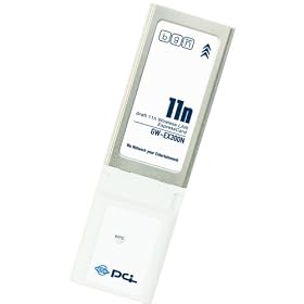PLANEX 300Mbps 11n/g/b ExpressCard����LAN�A�_�v�^(WPS�{�^��) GW-EX300N