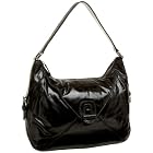 SONDRA ROBERTS NEW YORK Textured Leather Turnlock Hobo
