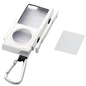 【クリックで詳細表示】ELECOM iPod 4th nano/レザーケース/ホワイト AVD-LCRA4NWH