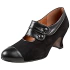 Re-Mix Vintage Savoy Button Vamp Mid Heel