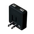 PLANEX 2�|�[�g�}�������[�d iPod, iPhone, PSP, DS, DSLite, DSi �Ή�USB���o�C���[�d AC�A�_�v�^ (�C�O�Ή�) �u���b�N PL-WUCHG01-B