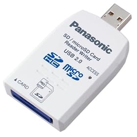 Panasonic SD/SDHC/microSD�J�[�h�pUSB2.0���[�_�[���C�^�[ BN-SDCKP3