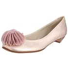 [ベルフローリー] Bell florrie お花モチーフローヒールパンプス