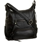 Latico Nappa Solid Front Pouch N/S Shoulder Bag