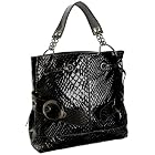 BIG BUDDHA Tyler Python-Print Shoulder Bag