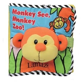 Lamaze �z���ق� / �����L�[ Soft Books Mondey See, Monkey Zoo!